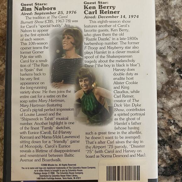 The Carol Burnett Show Collectors Edition VHS Lot of 5 Columbia House Vintage - Picture 9 of 12